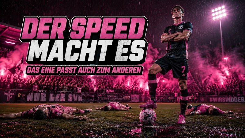 Fußballer im Regen